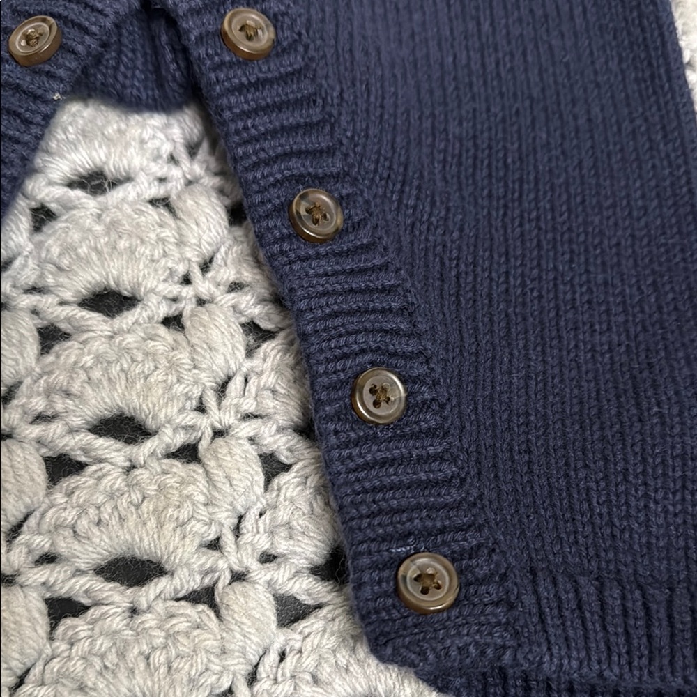 GAP Blue Cozy One Piece with Shawl Collar - Picture 4 of 4